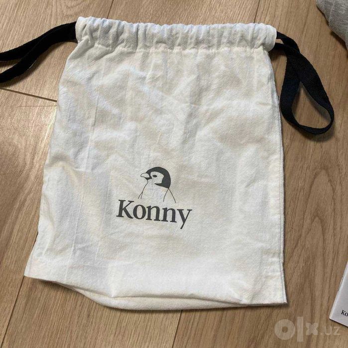 Детская переноска кенгуру Konny, серая, размер M (ЯПОНИЯ)
