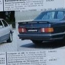 Спойлер Zender/Kamei Mercedes W 126 C126 Rear Boot Spoiler Оригинал