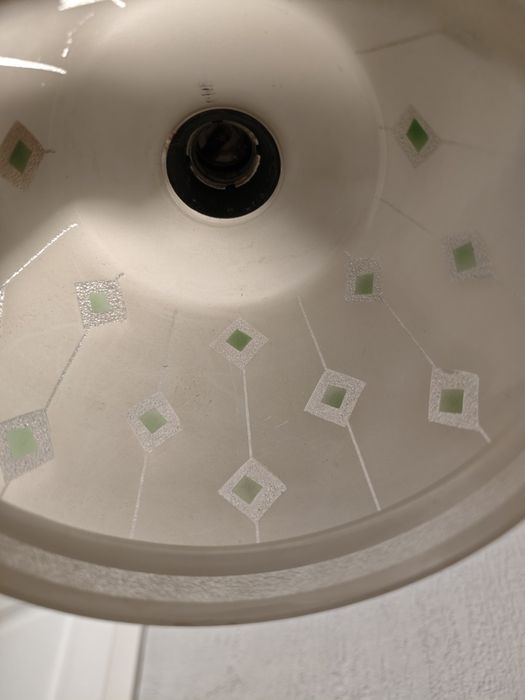 Советский стеклянный плафон