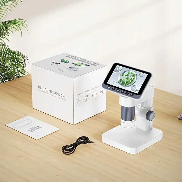 Цифров микроскоп LCD дисплей 4,5 инча 1080P 1000X 8 LED светлини