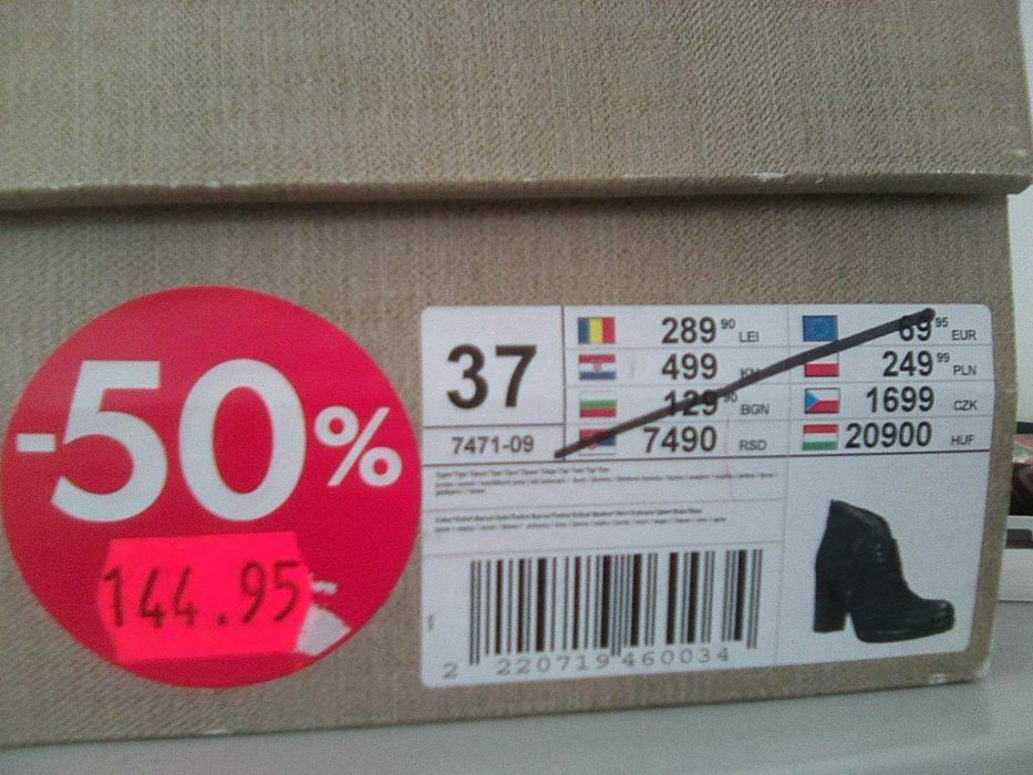 cizme imblanite piele  negre lasocki 37