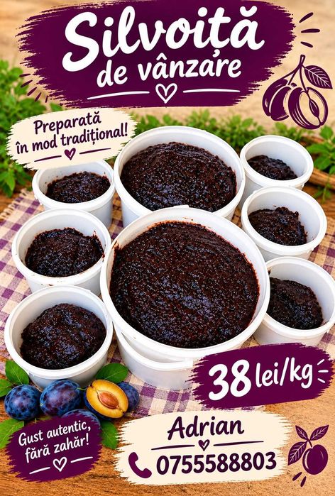 Dulceață de silvoita la caldare