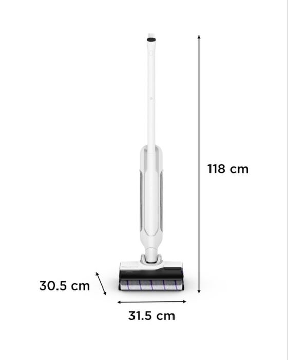 Aspirator vertical fara fir cu spalare Rowenta X-Clean 10 GZ7540WO
