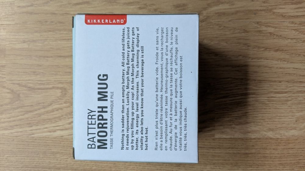 Cană Termosensibilă Kikkerland Battery Morph Mug (Nouă)