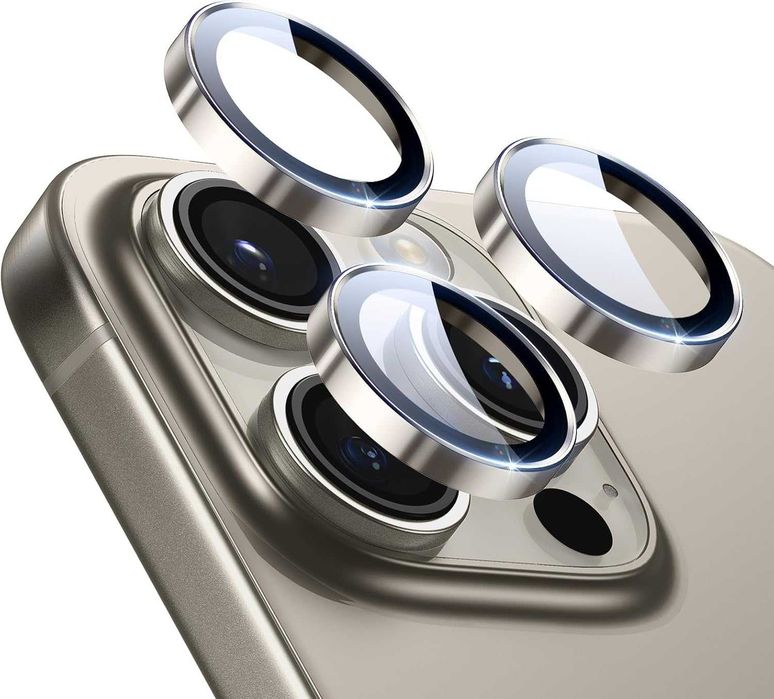 Протектор за камера за iPhone 17 pro в оранжево, синьо или с диаманти