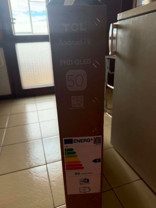 TCL 50" FHD QLED Smart TV (Android TV) – Чисто нов, пълен комплект