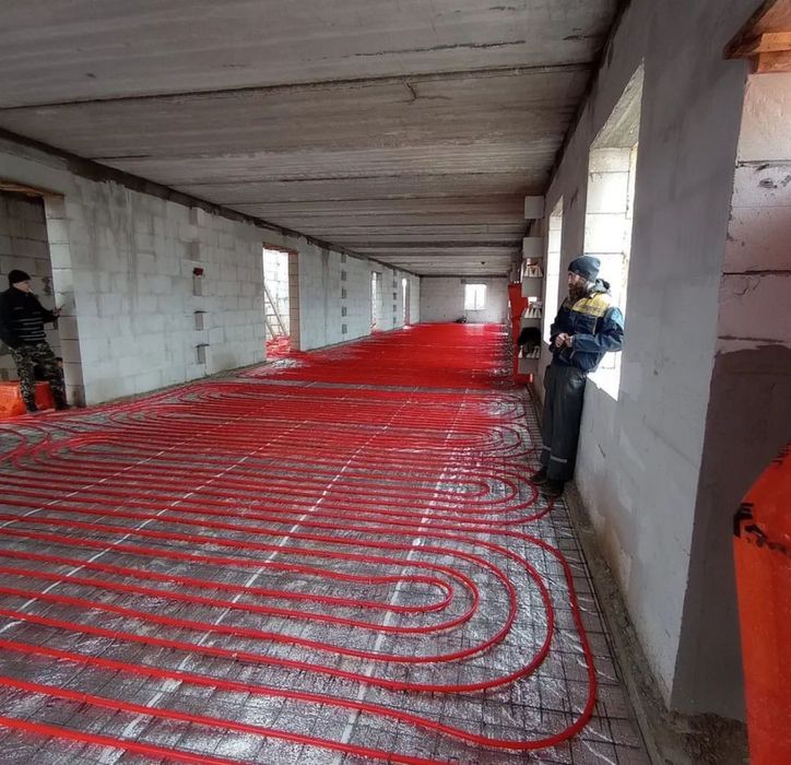 Отопление теплый пол под ключ