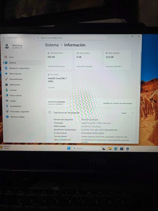 Laptop MSI gaming