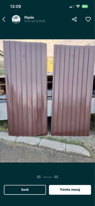 Tabla zinc si color 2m