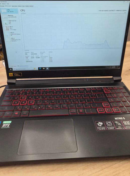 Л! Acer Nitro 5 i7-11800 16gb RTX 3050 ti