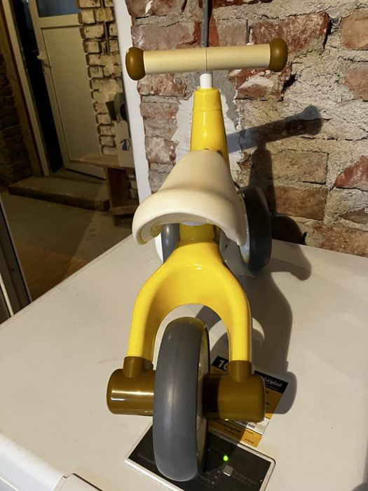 Tricicleta copii fara pedale Ecotoys LB1603 Galben, varsta 1-3 ani