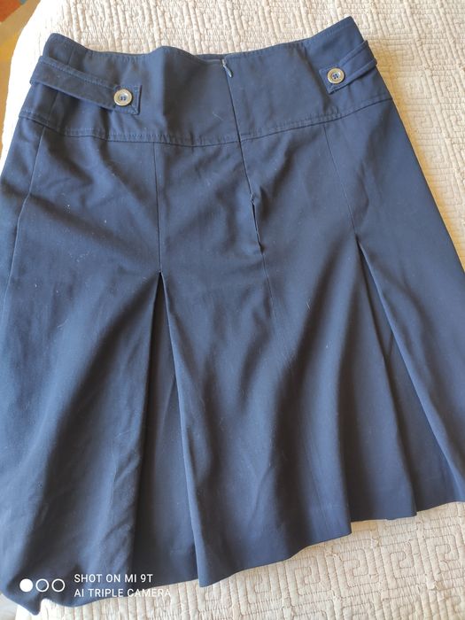 Юбка школьная темно синяя