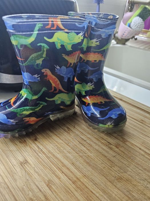 Cizmulițe cauciuc cu becuri mărimea 22