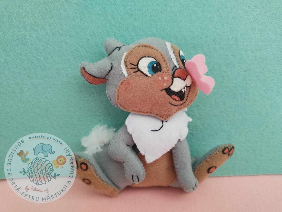 Figurine din fetru pentru lumanari botez