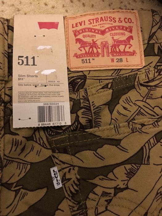 Шорты Levis  511 Оригинал из США р.28