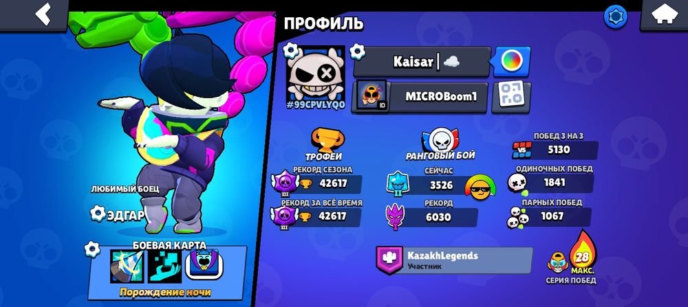 Браво Старс аккаунт