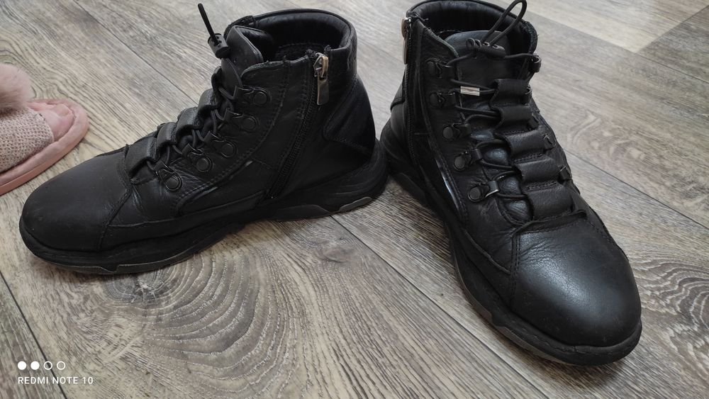 Сапожки кожаные весна осень