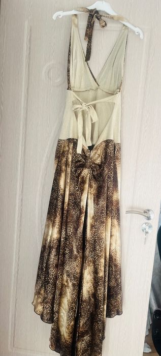 Дамска официална сатенена рокля