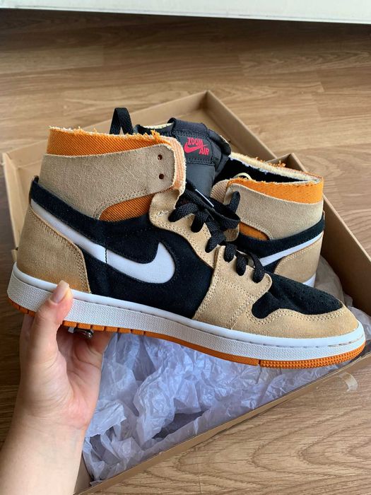 スニーカー NIKE Air Jordan 1 High Zoom Comfort CMFT 'Light Bone' 2021 Giày Nike Air Jordan 1 Zoom Air CMFT 'Light Bone' CT0979-002