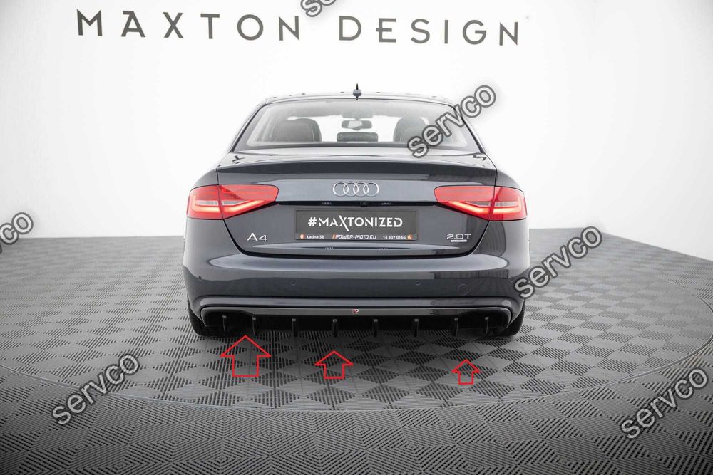 Difuzor bara spate Audi A4 B8 Facelift 2011-2015 v34 - Maxton Design