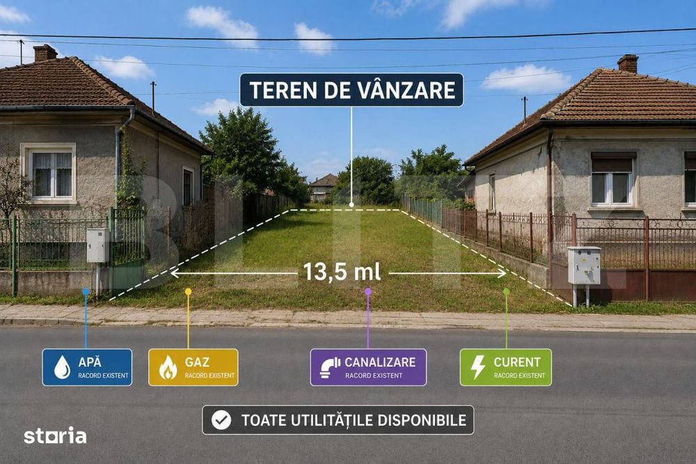 Teren intravilan , 514 mp , asfalt , zona Scheia