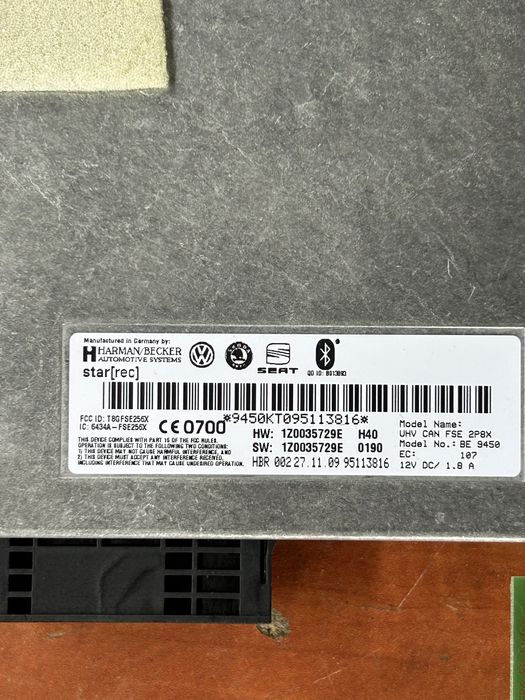 Casetofon Rcd cu modul bluetooth Skoda octavia 2 , superb 2