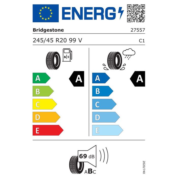 Set 4 Anvelope Vară Bridgestone Turanza 6 - 245/45 R20 99V - Rulate 750km