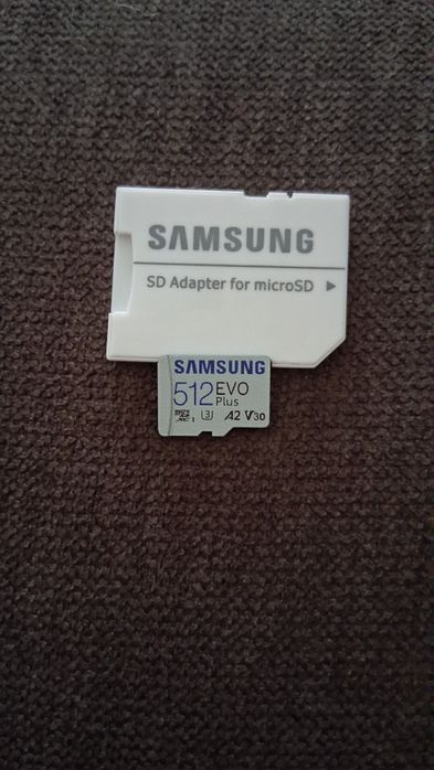 Карта памет Samsung - EVO Plus, 512GB, microSDXC, Class10 + адаптер