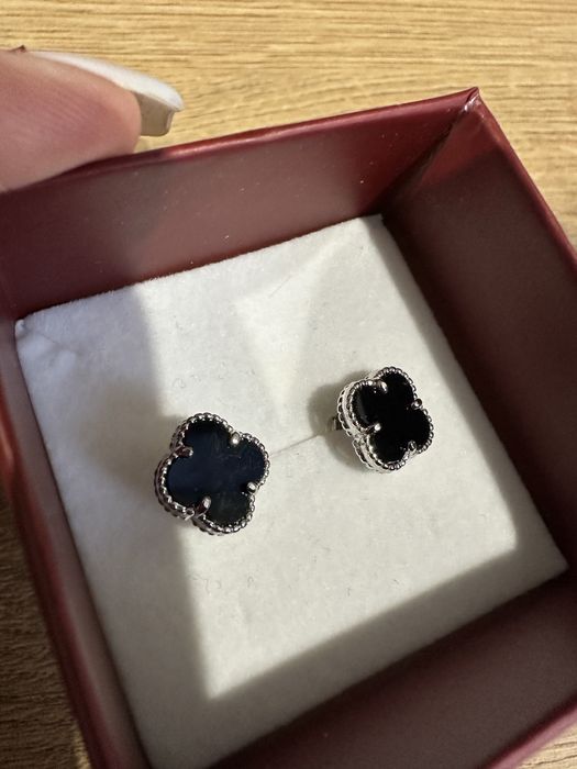 Сребърни обеци Van Cleef