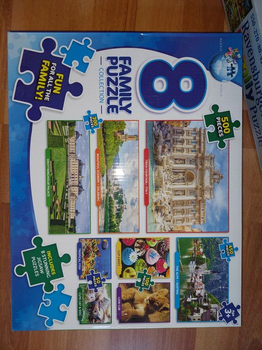 Пъзели - Наредени и залепени и ненаредени с оригиналните кутии