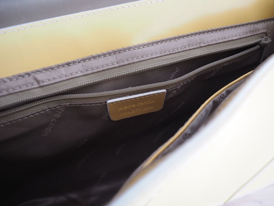 Geantă damă Pierre Cardin, piele ecologică, galbenă