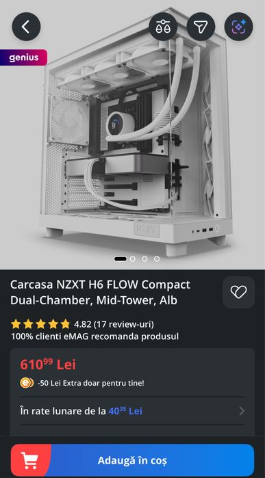 vand carcasa NZXT H6 flow !!urgent!!