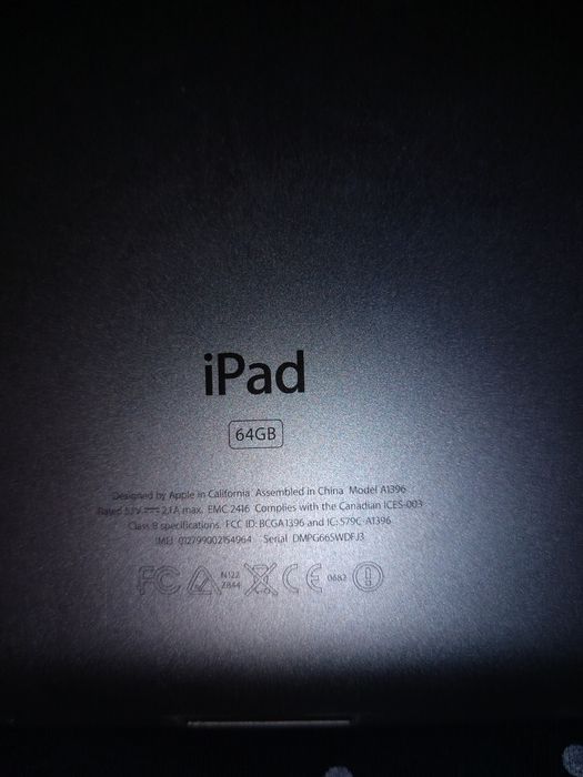 IPad 2 Wi-fi 64 Gb Black sotiladi