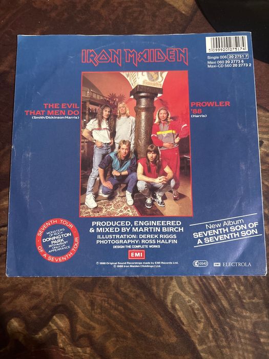 Iron Maiden-The evil that men do-сингъл 1988г