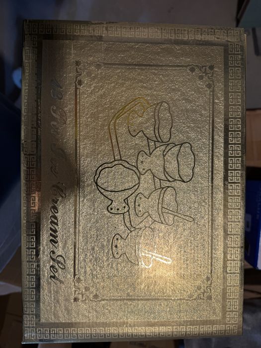 Vas de portelat,set de servit inghetata nou