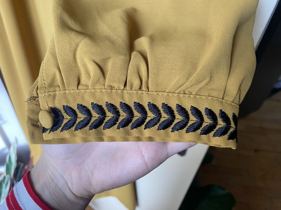 Дълга дамска рокля с етно мотиви, р-р L