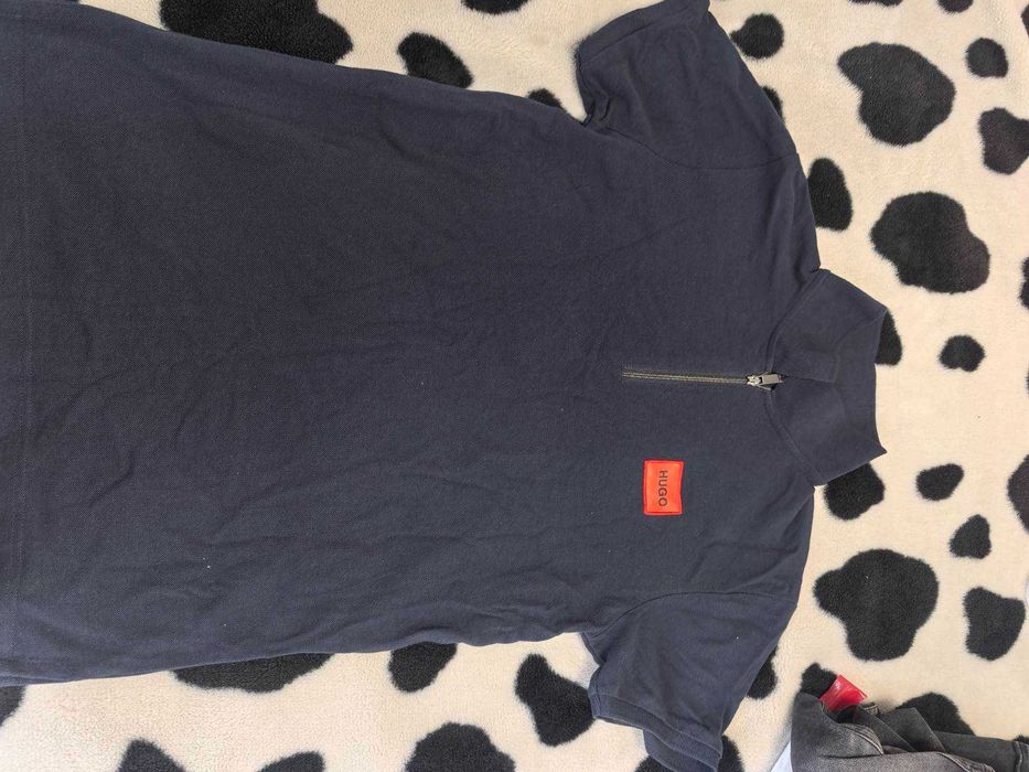 HUGO Мъжка стилна тениска с яка