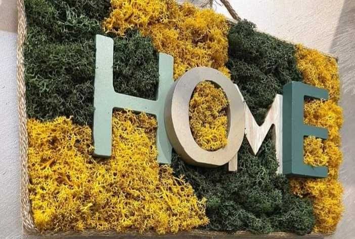 Изработка на пана от цветя и скандинавски мъх и други изделия по избор