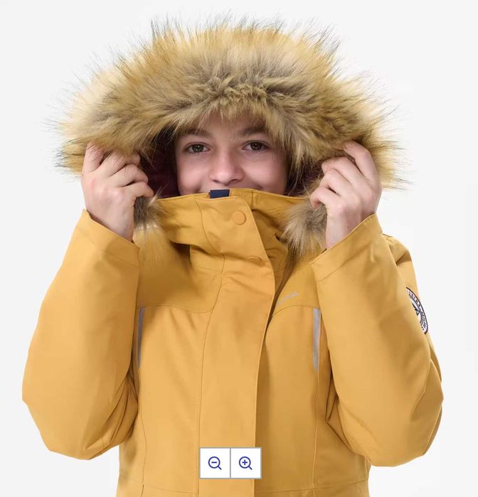 Geaca drumetie copii QUECHUA 8-9 ani 131-140 cm.