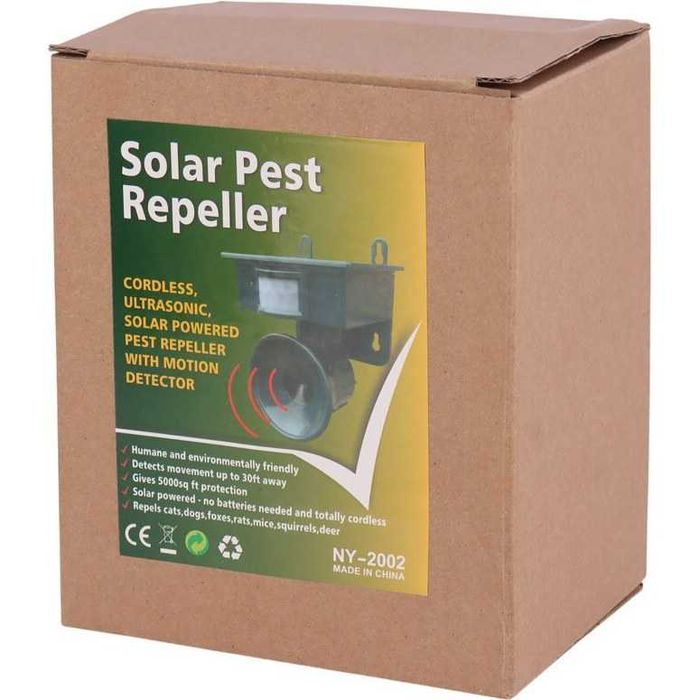 Aparat solar anti animale – cu senzor de mișcare și ultrasunete