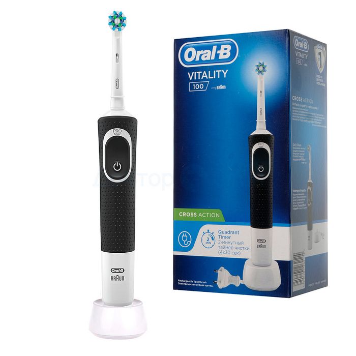 Электрическая зубная щетка Oral-B Vitality чёрный