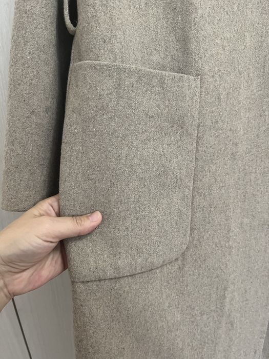 Шерстяное-кашемирное пальто