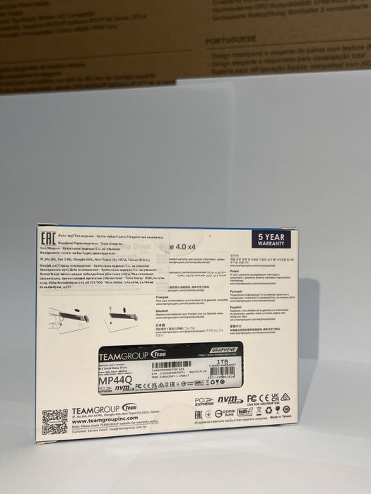 Продам SSD-накопитель TEAMGROUP MP44Q объёмом 1 ТБ.
