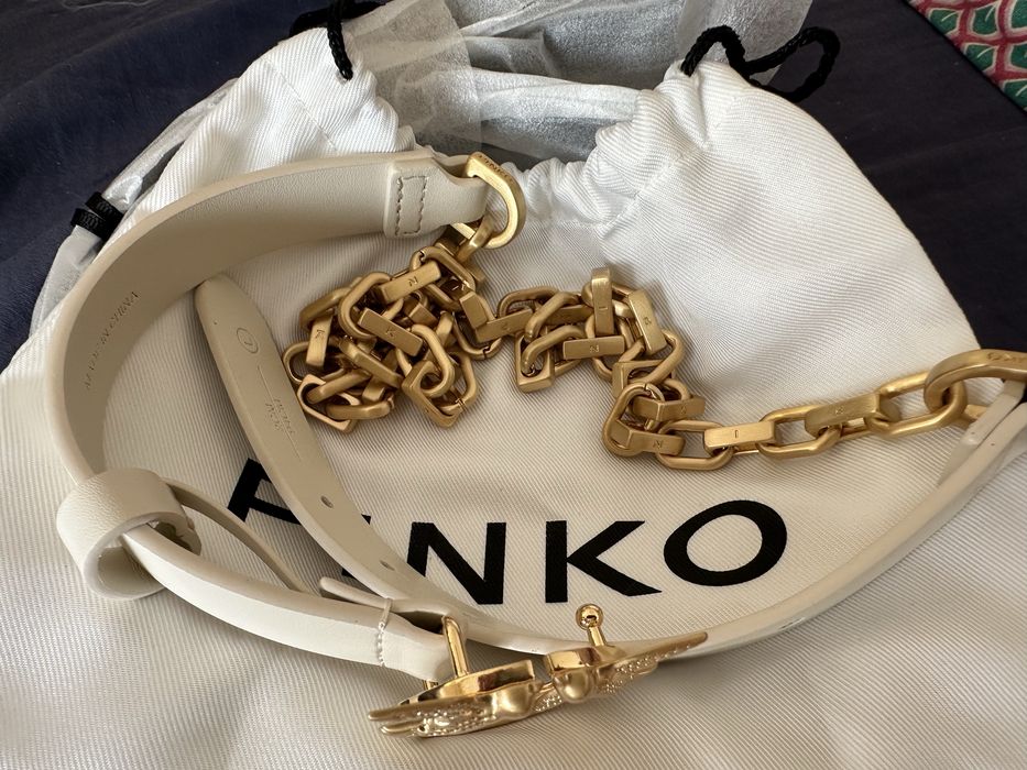 Колан Pinko кожа и златна верига