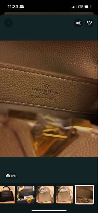 Geanta Louis Vuitton Capucines piele naturala