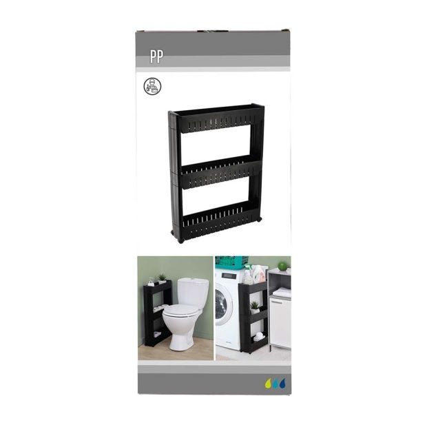 Практична пластмасова етажерка за баня