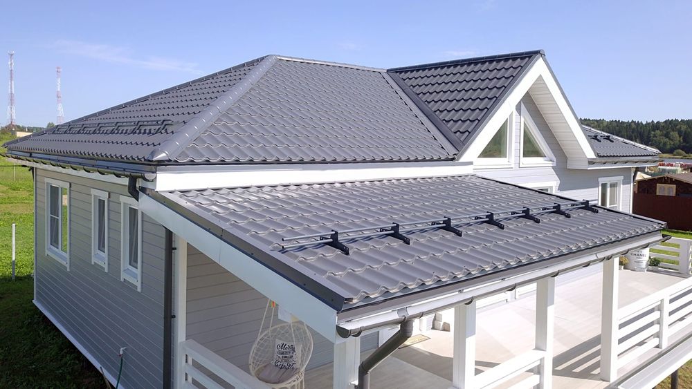 Металлочерепица, черепица, кровля, шатыр, профлист, водосток, сайдинг