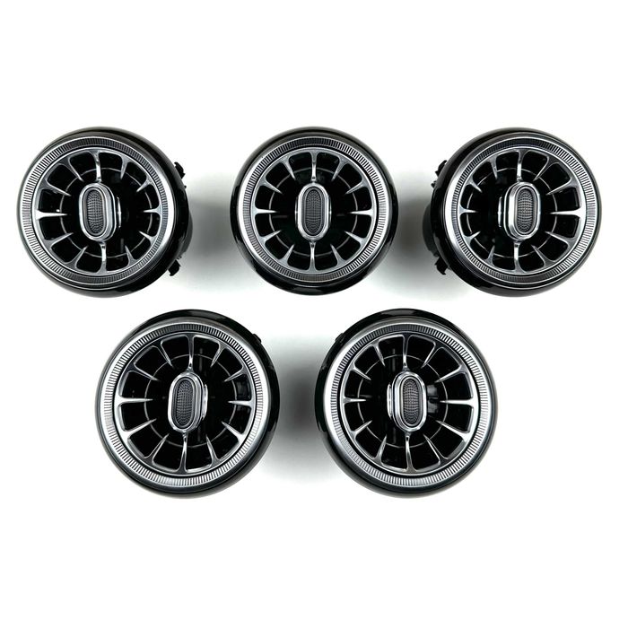Grile Ventilație cu Lumină Ambientală 64 Culori pentru Mercedes A-Class W176, GLA W156, B-Class W246, CLA W117 (2012–2019)