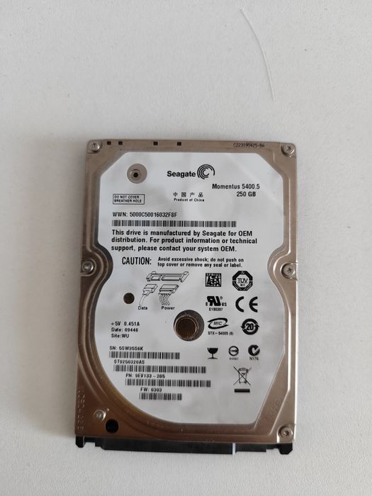 Жесткий диск Seagate 250GB 2.5" (для ноутбука)