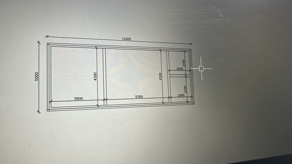 Дом на 5х12, газ.